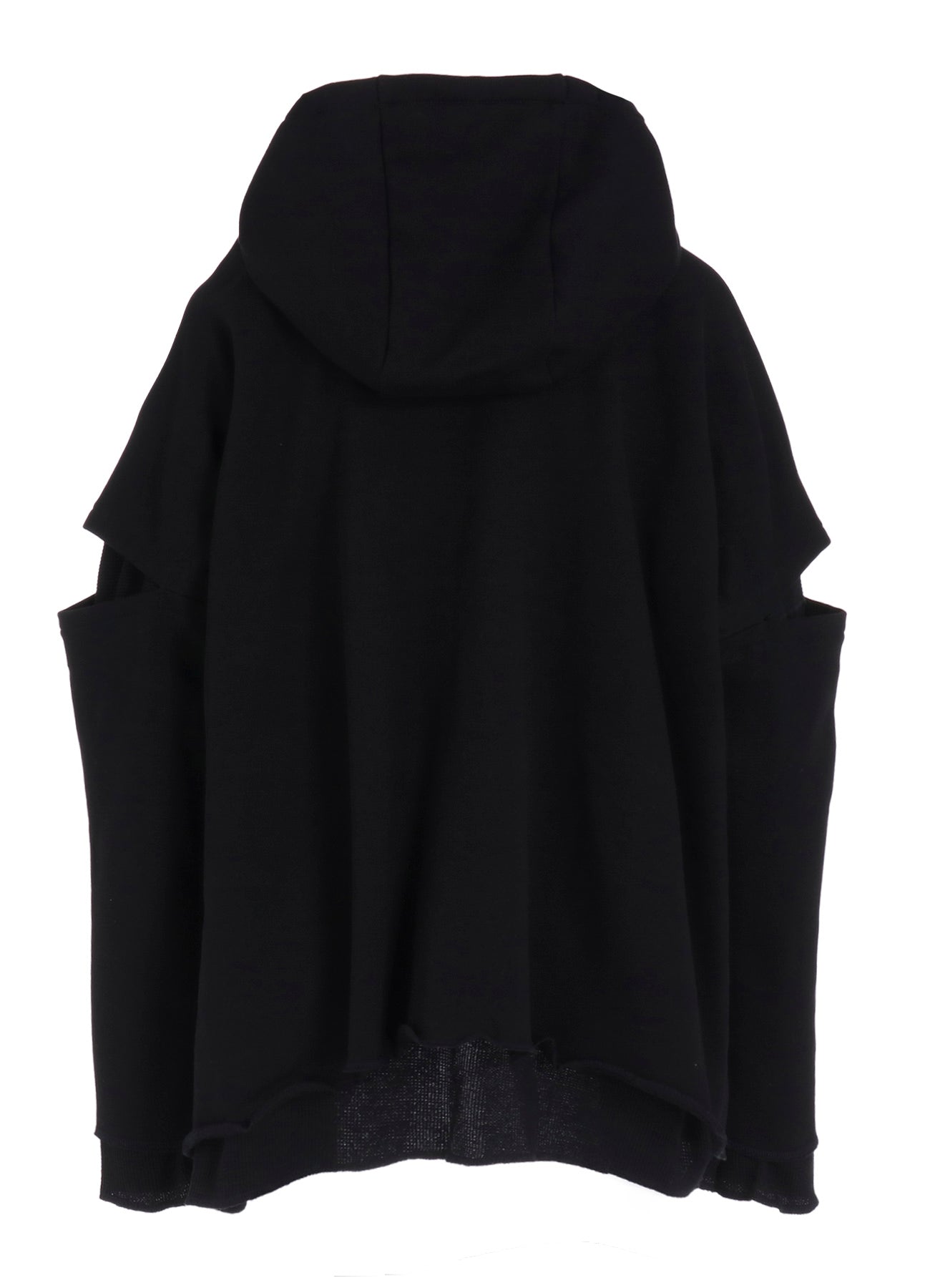 STAY TRUE PRINT LAYERED SHORT HOODIE