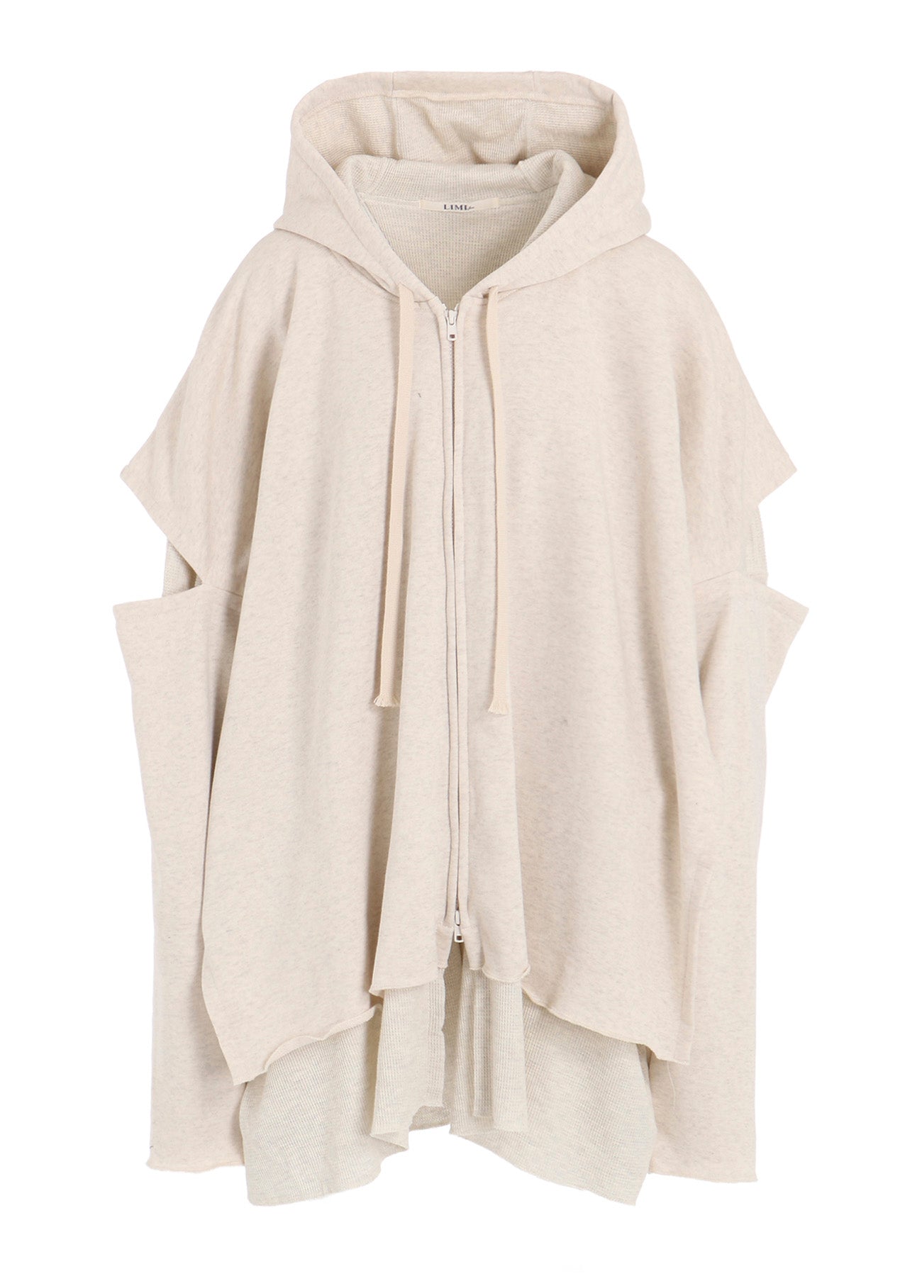 STAY TRUE PRINT LAYERED SHORT HOODIE