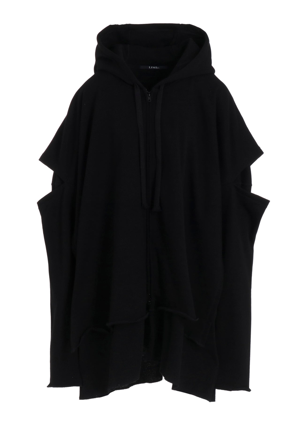 STAY TRUE PRINT LAYERED SHORT HOODIE