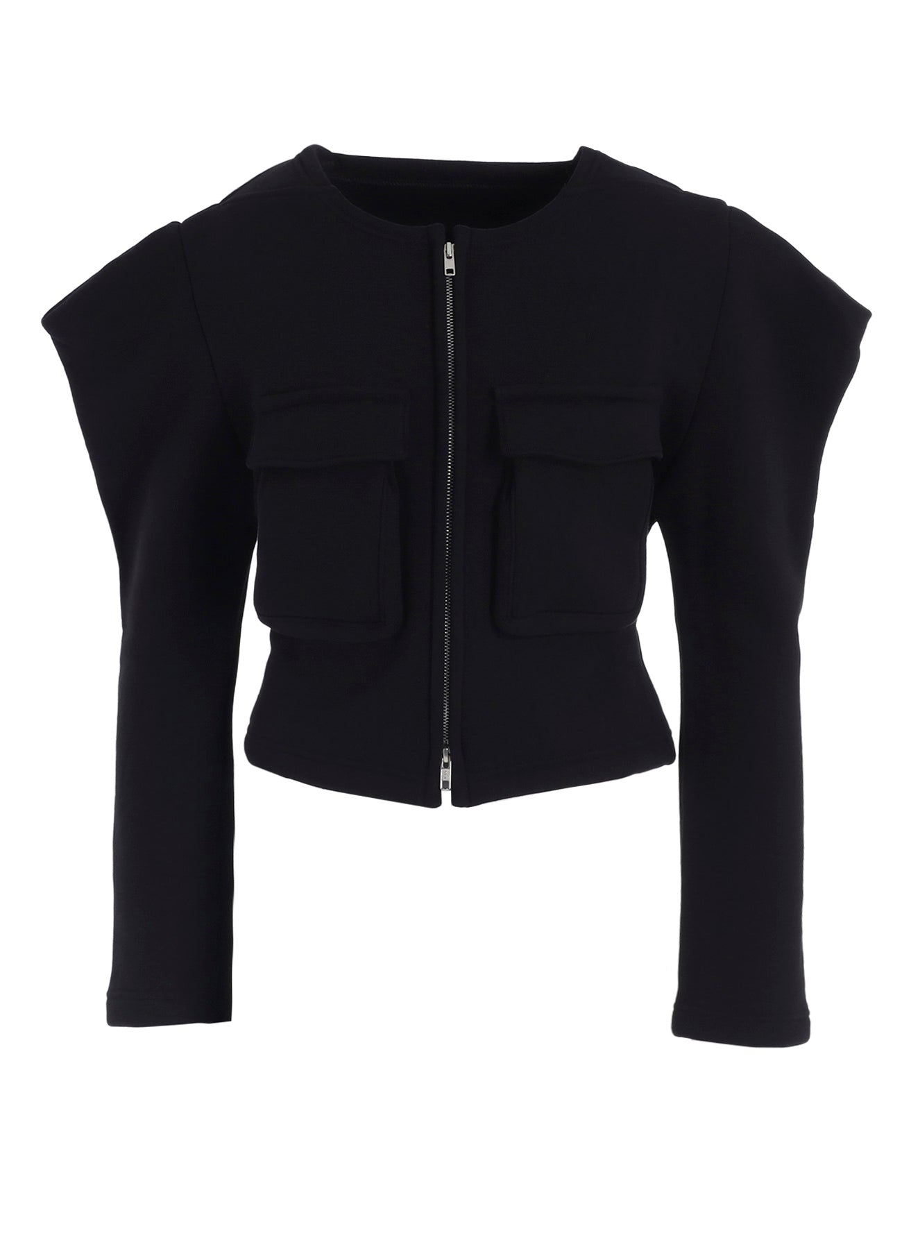 COTTON TIGHT FLEECE LINING SLEEVE PUFF JACKET