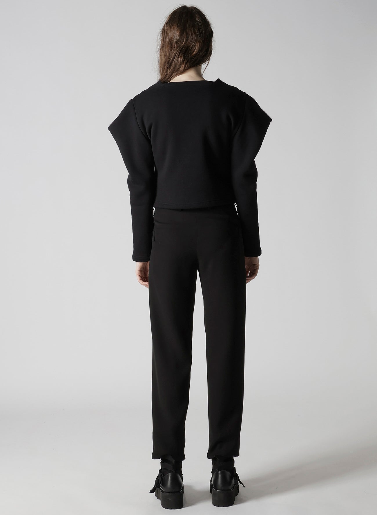 COTTON TIGHT FLEECE LINING SLEEVE PUFF JACKET