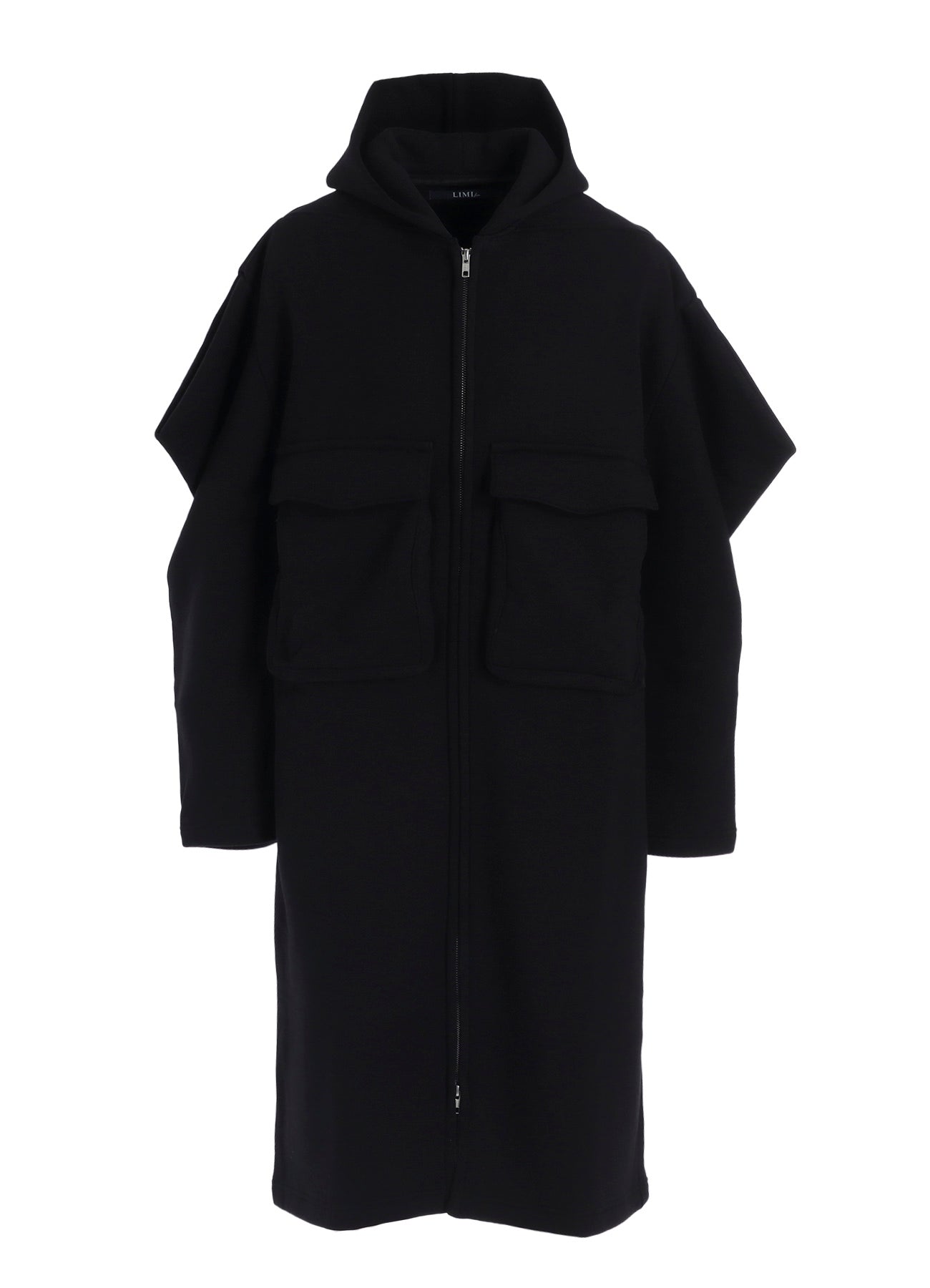 COTTON TIGHT FLEECE LINING SLEEVE PUFF LONG JACKET