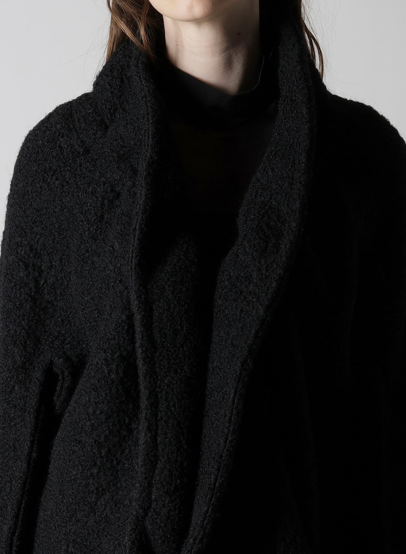 LOOP INLAY FRILLED COLLAR JACKET