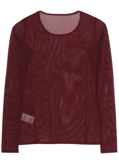 TULLE TIGHT LONG SLEEVE T-SHIRT