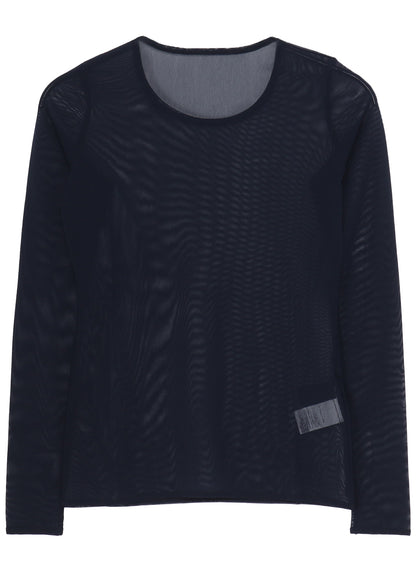TULLE TIGHT LONG SLEEVE T-SHIRT