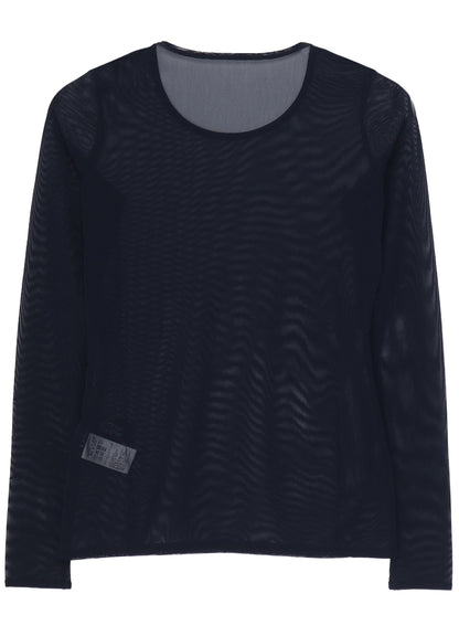 TULLE TIGHT LONG SLEEVE T-SHIRT
