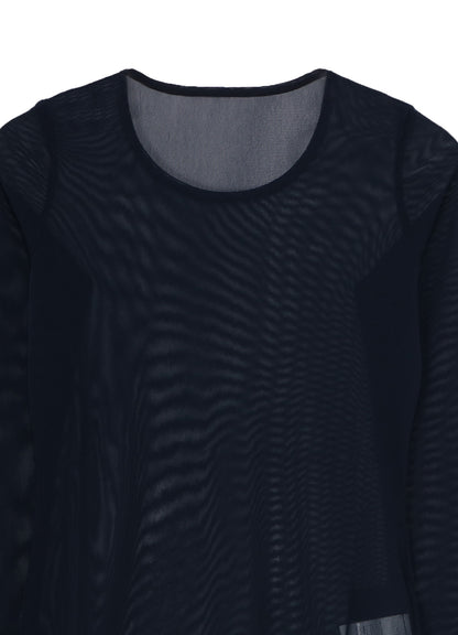 TULLE TIGHT LONG SLEEVE T-SHIRT