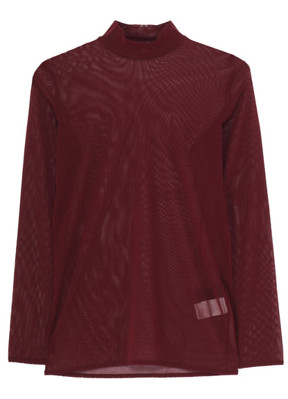 TULLE TURTLE NECK T-SHIRT