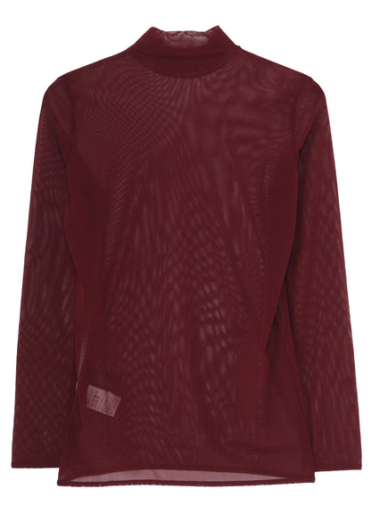 TULLE TURTLE NECK T-SHIRT