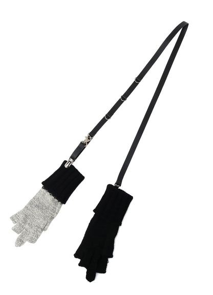 SLUB MIX BELTED MIDDLE FINGER GLOVE