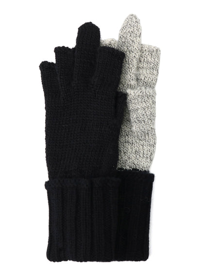 SLUB MIX BELTED MIDDLE FINGER GLOVE