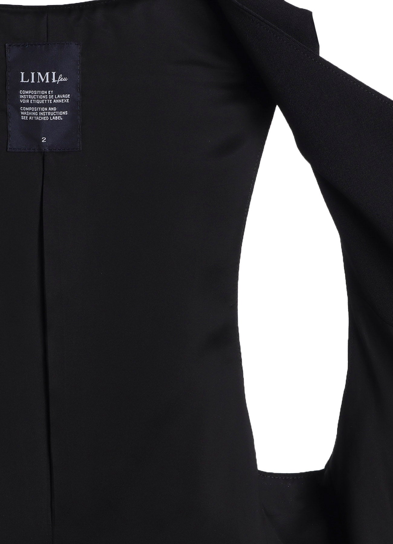 WOOL GABARDINE LAYERED VEST