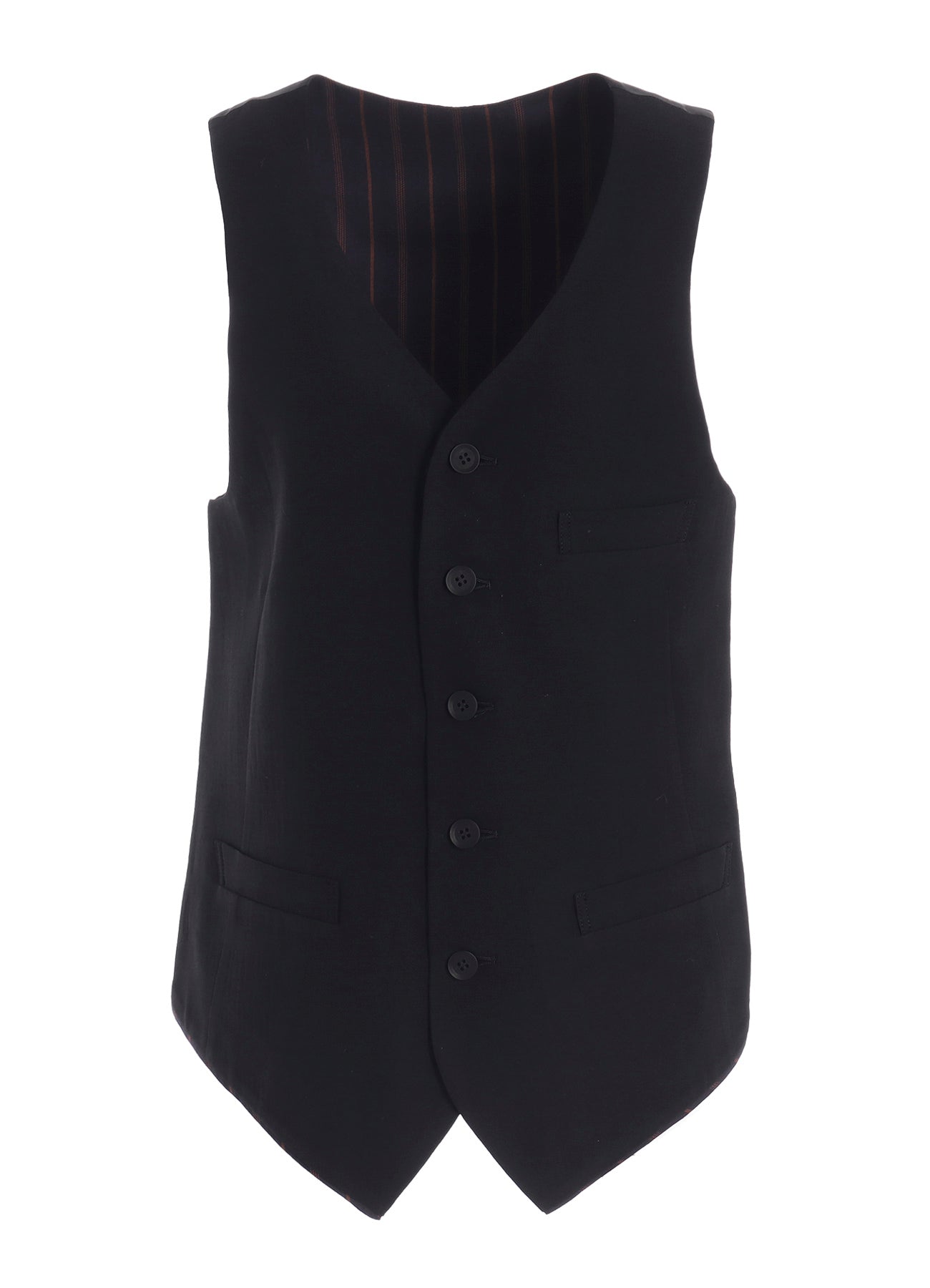 MILLED GABARDINE DARTS VEST