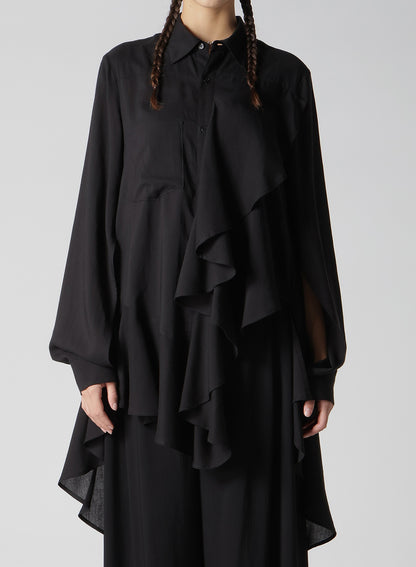 SOFT LAWN FRILL BLOUSE