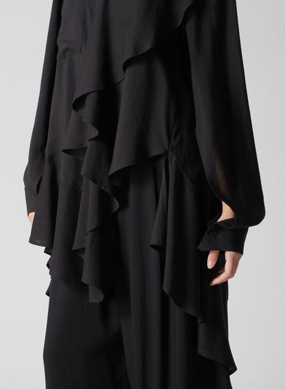 SOFT LAWN FRILL BLOUSE