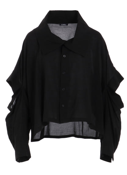 SOFT LAWN ELBOW SLIT SHIRT