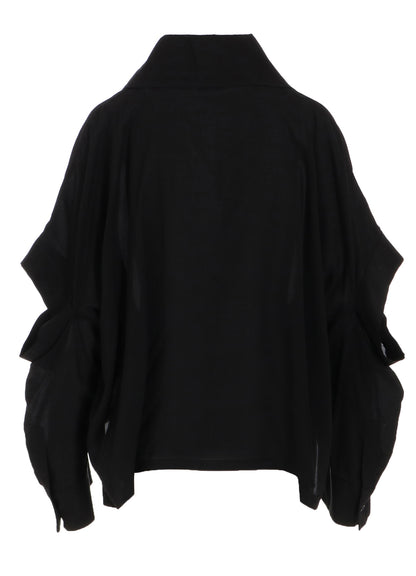 SOFT LAWN ELBOW SLIT SHIRT