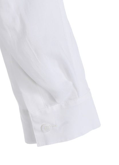 SOFT LAWN ELBOW SLIT LONG SHIRT