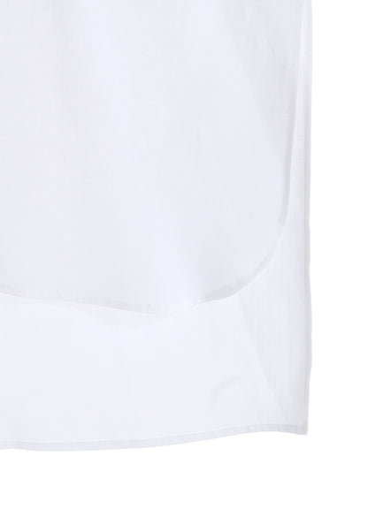 SOFT LAWN ELBOW SLIT LONG SHIRT