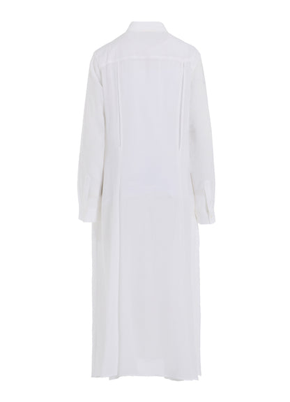 SOFT LAWN FLARED SLIT DRESS