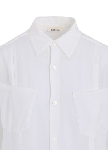 SOFT LAWN FLARED SLIT DRESS