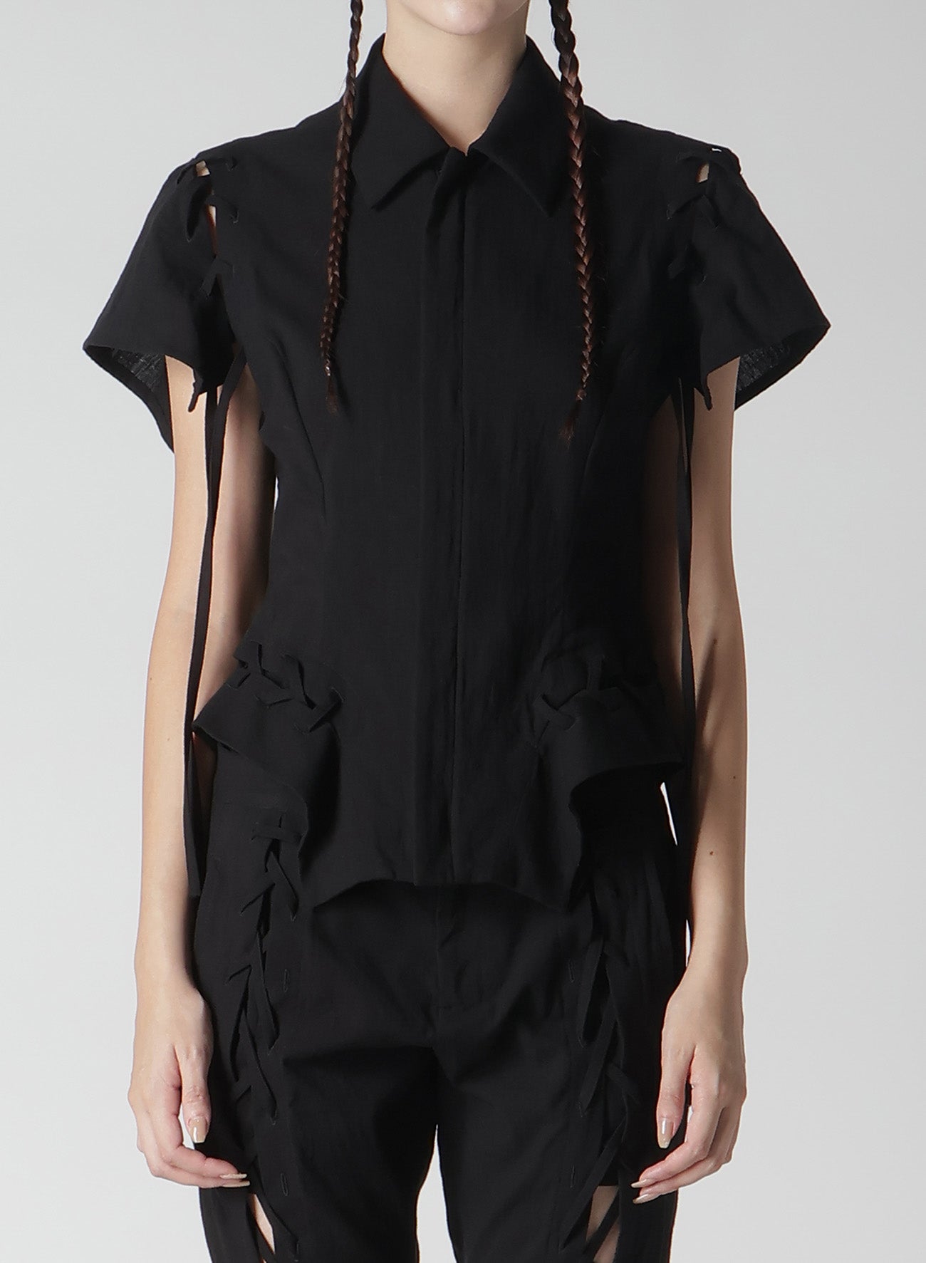 MUSLIN LACE-UP JACKET B