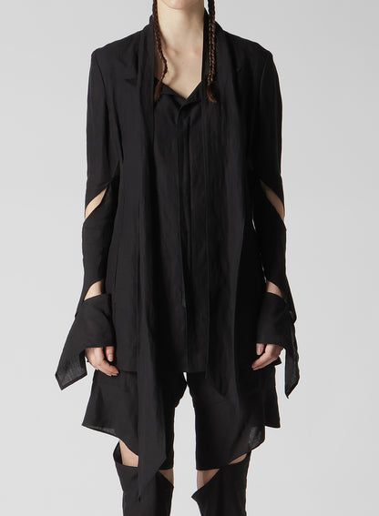 CLEAR LAWN SPIRAL SLEEVE JACKET