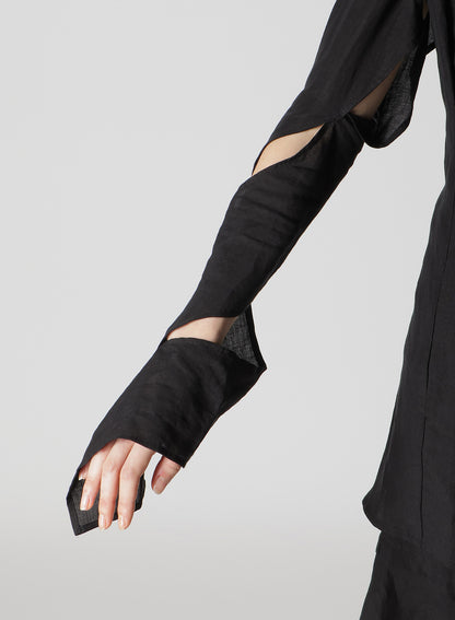 CLEAR LAWN SPIRAL SLEEVE JACKET