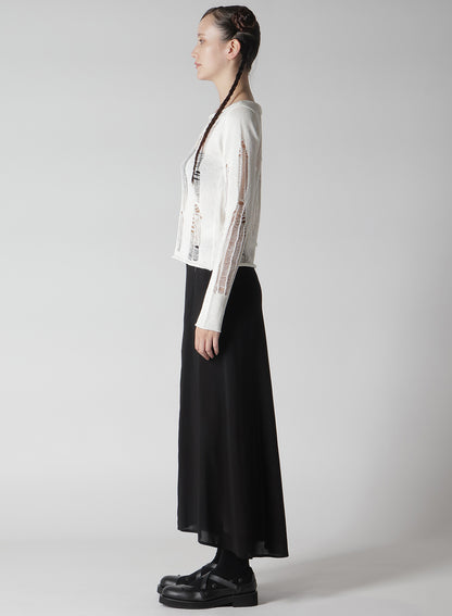 CRUSH PLAIN STITCH CRUSHED SWEATER