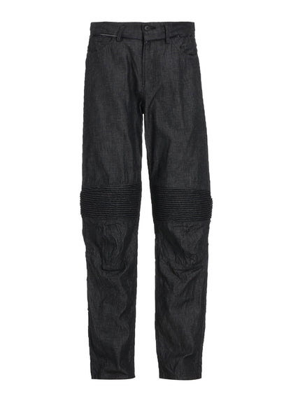 LIGHT DENIM BIKER PANTS