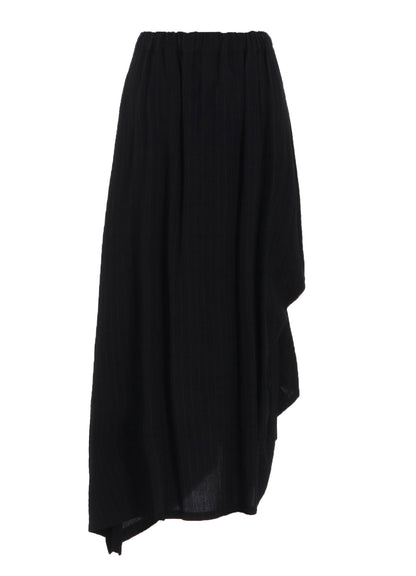 STRIPE IRREGULAR HEM SKIRT