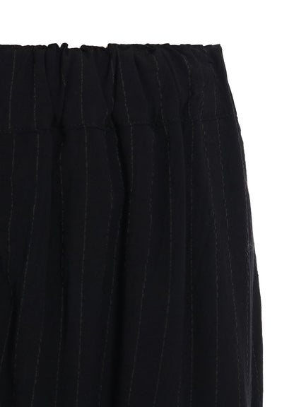 STRIPE IRREGULAR HEM SKIRT