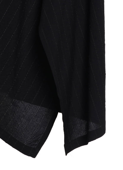 STRIPE IRREGULAR HEM SKIRT