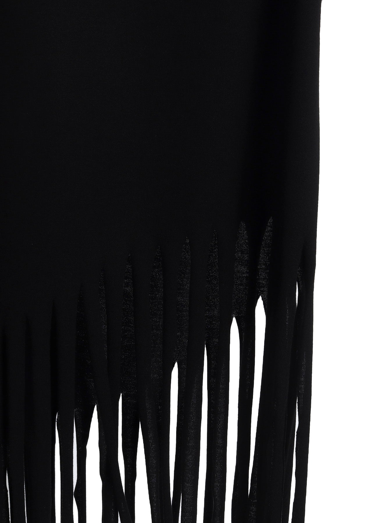 FRINGE PLAIN STITCH HEM FRINGE TANK TOP