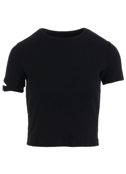 RIB STITCH BELTED CUFF T-SHIRT