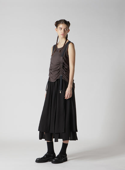 PLAIN STITCH SUSPENDER TANK TOP