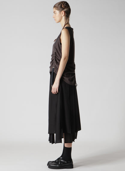 PLAIN STITCH SUSPENDER TANK TOP