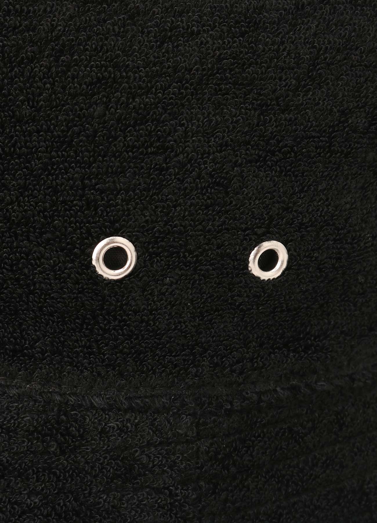 BLENDED LINEN PILE FLAT HAT WITH ATTACHED LOGO TOWEL