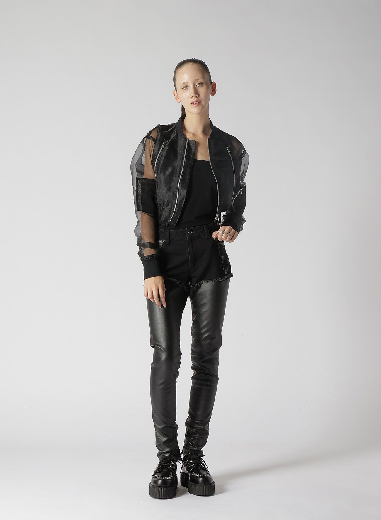 ORGANDY SHORT BLOUSON