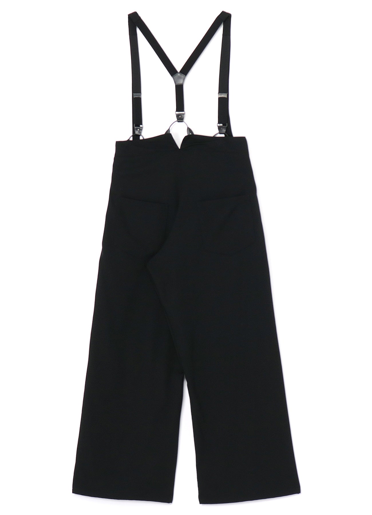WOOL GABARDINE SUSPENDERS PANTS