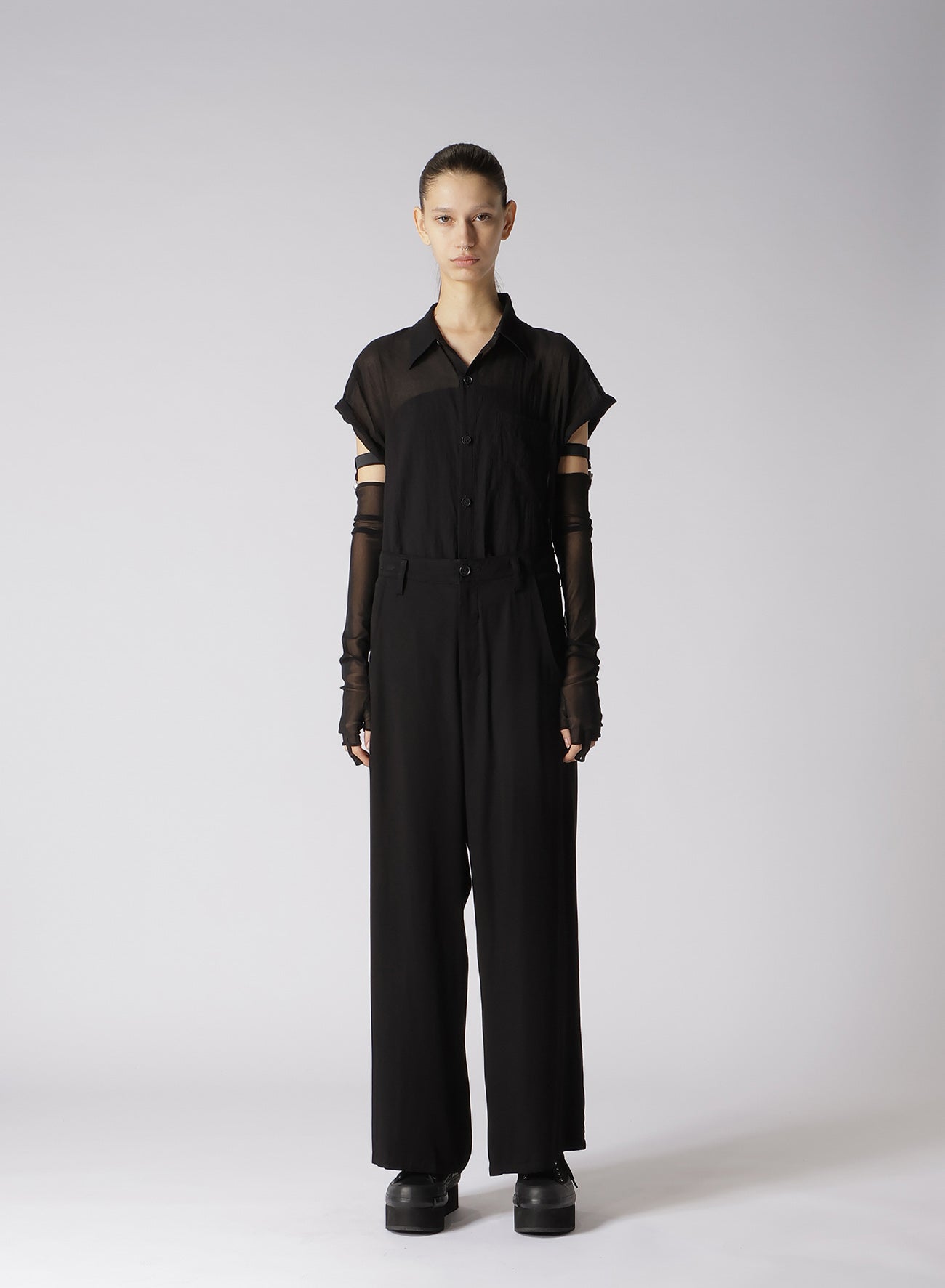 RAYON SATIN WAIST STRING PANTS