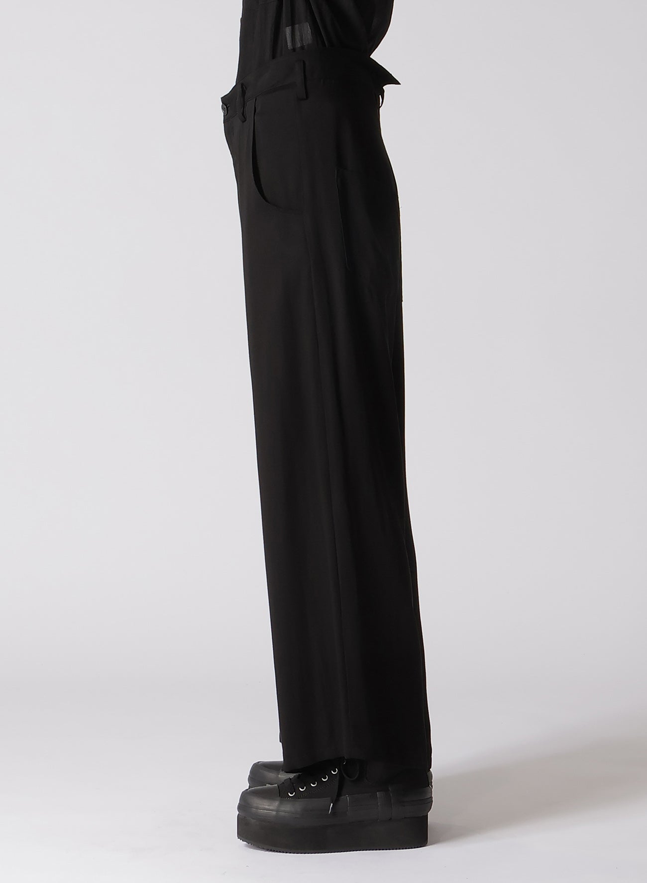 RAYON SATIN WAIST STRING PANTS