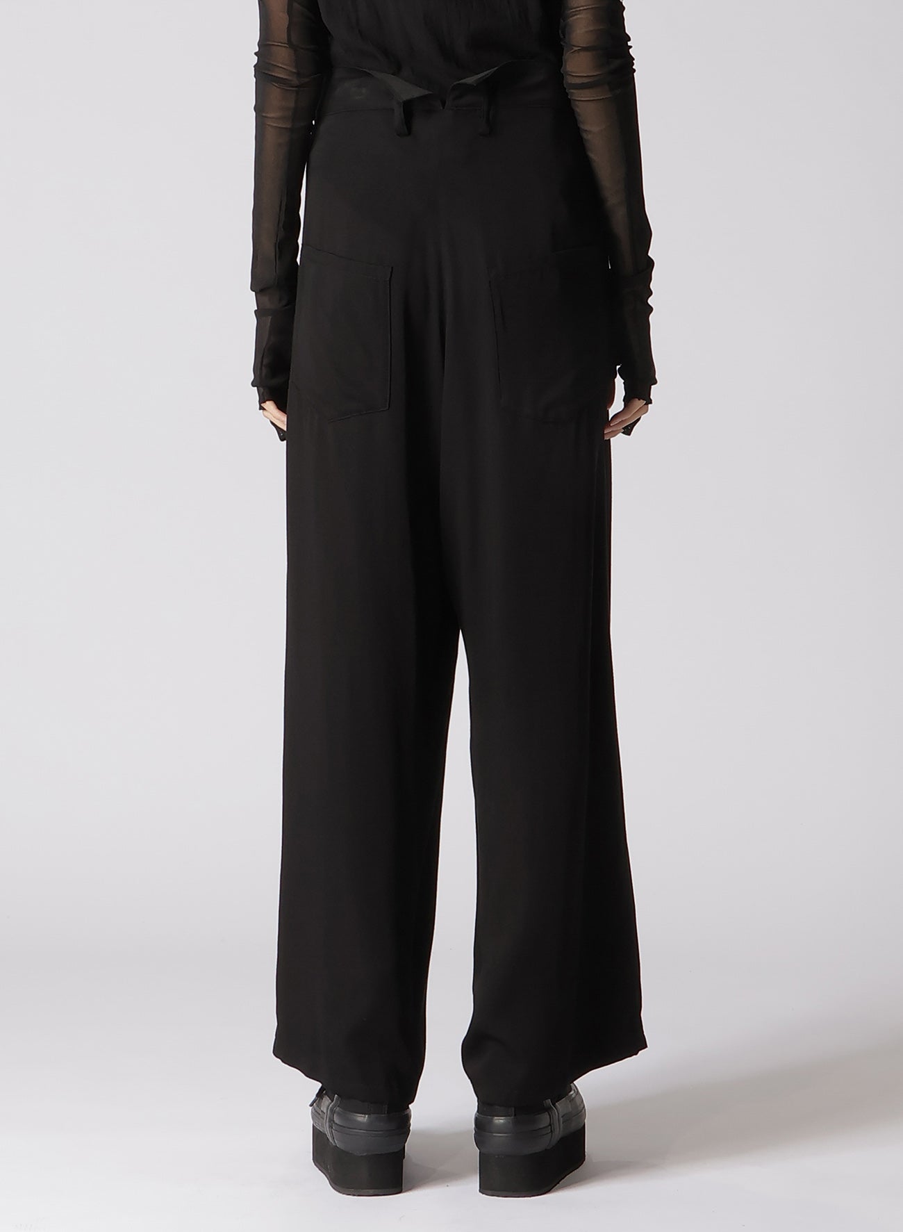 RAYON SATIN WAIST STRING PANTS