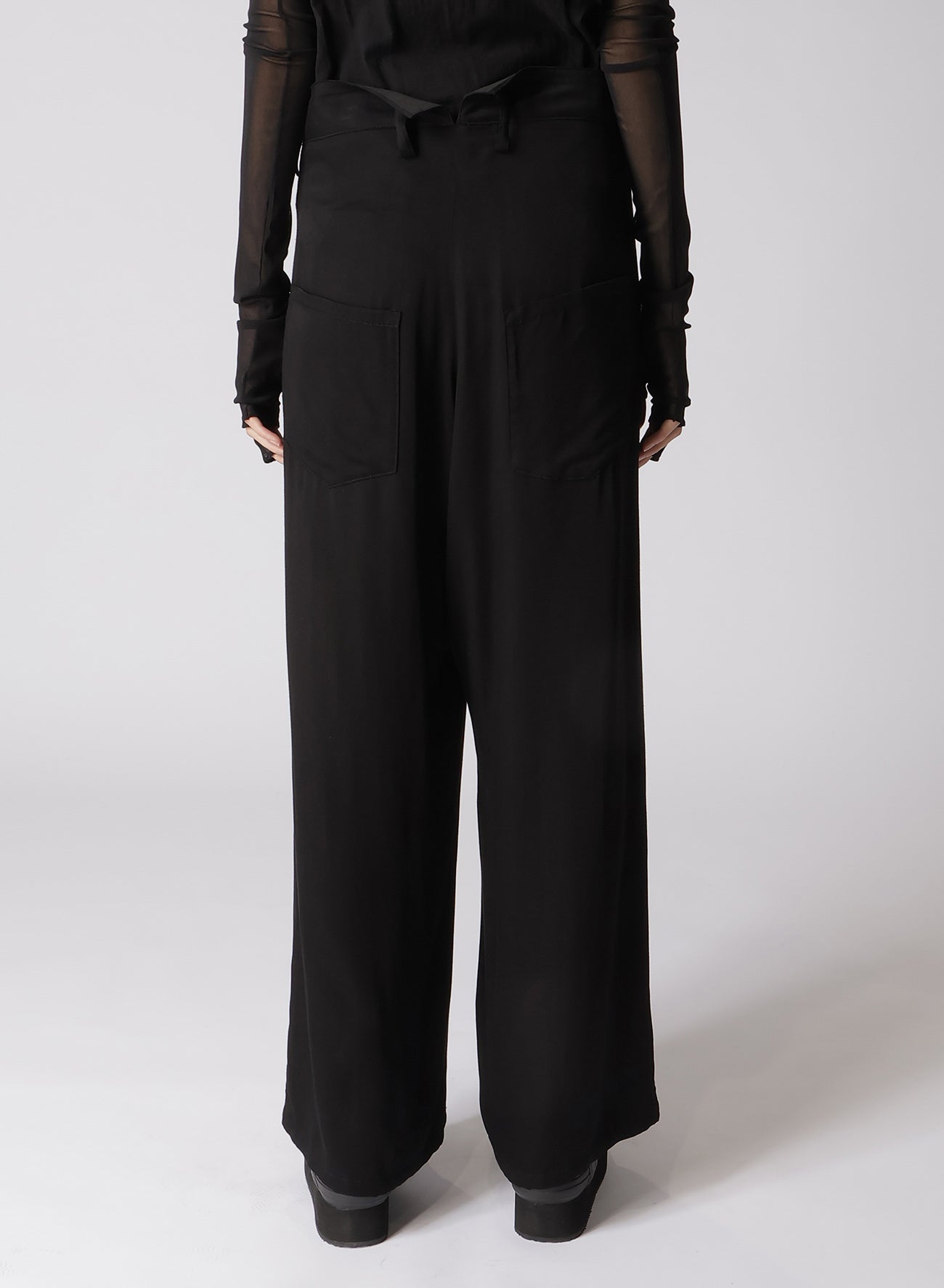 RAYON SATIN WAIST STRING PANTS