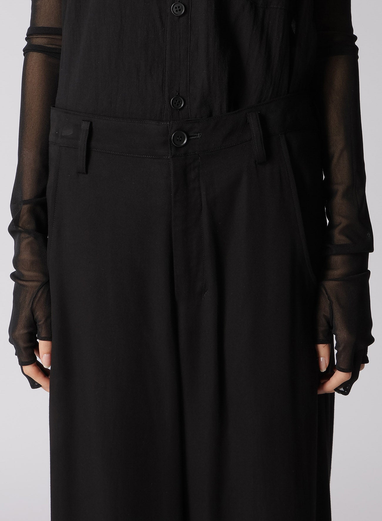 RAYON SATIN WAIST STRING PANTS