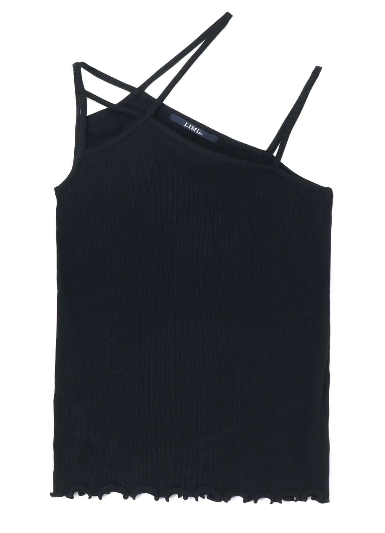 COTTON RAYON RIB SHOULDER STRING CAMISOLE