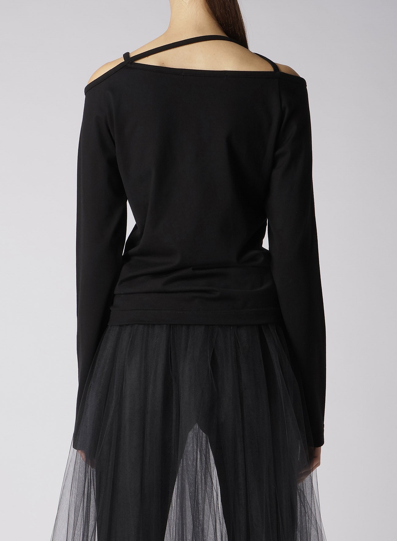60/2 COTTON JERSEY SHOULDER STRING LONG T-SHIRT