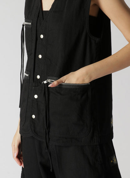 LIMI feu×TORAICHI DENIM VEST