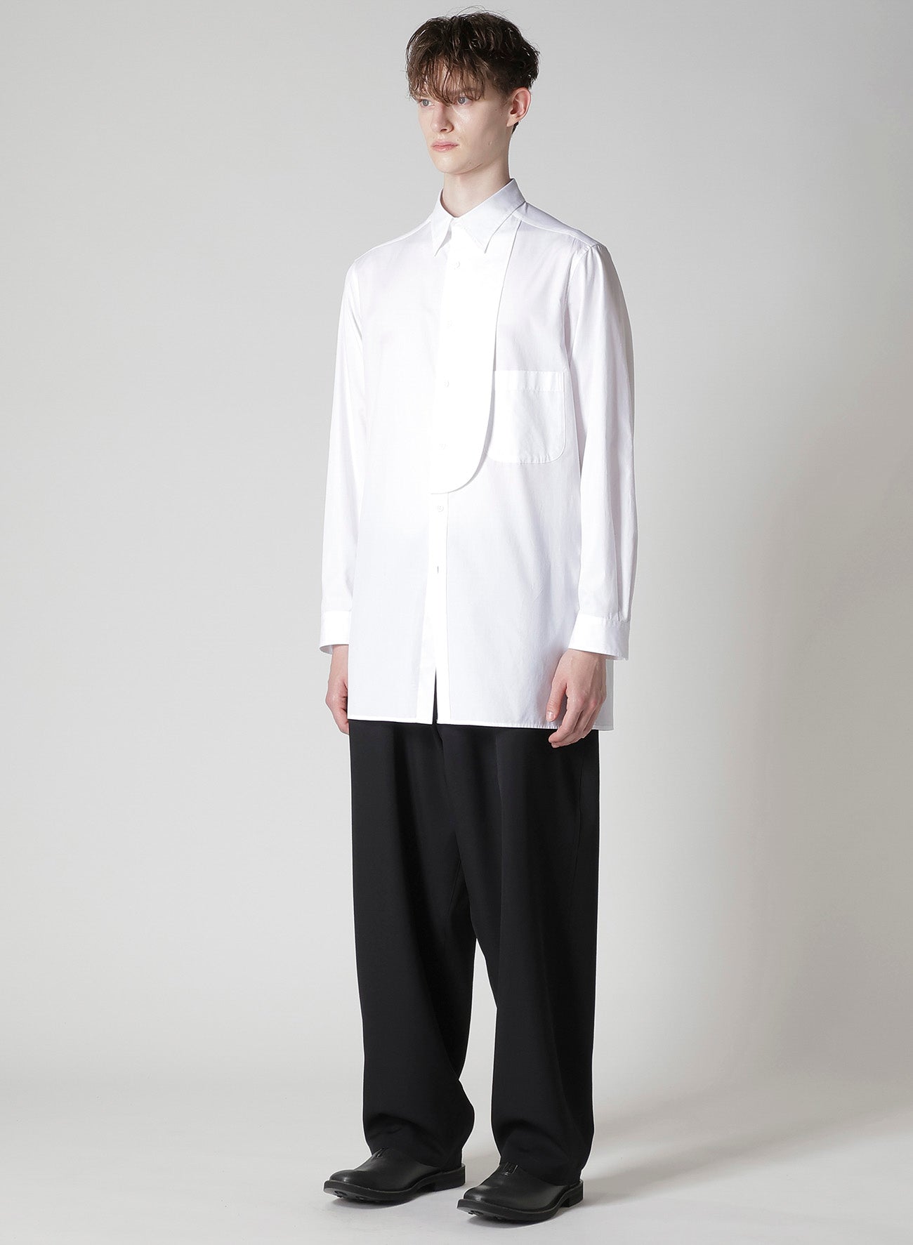 100/2 BROAD SHIRT WITH FRONT LEFT LAYER