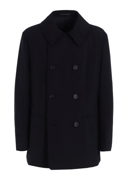 NYLON TASLAN PEACOAT WITH THINSULATE